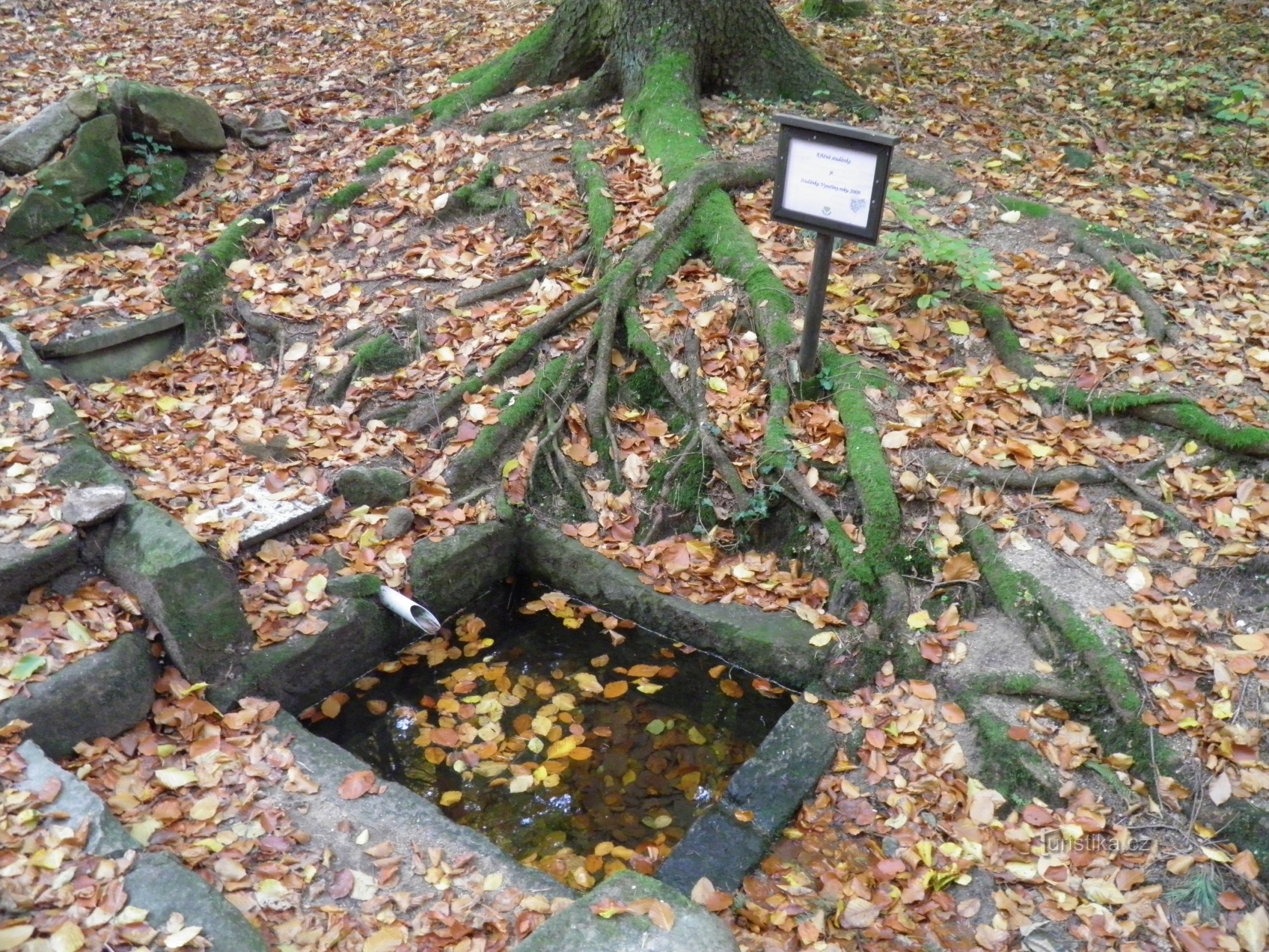 Křížná studánka u Horních Pasek.