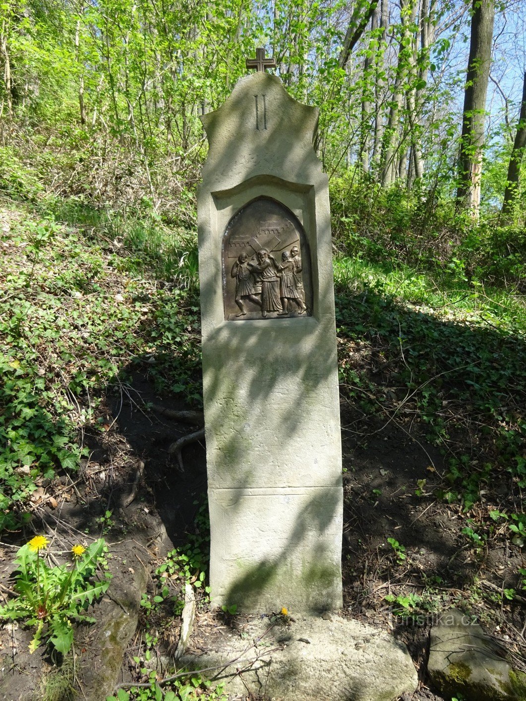 Stations of the Cross above the village of Vyskeř