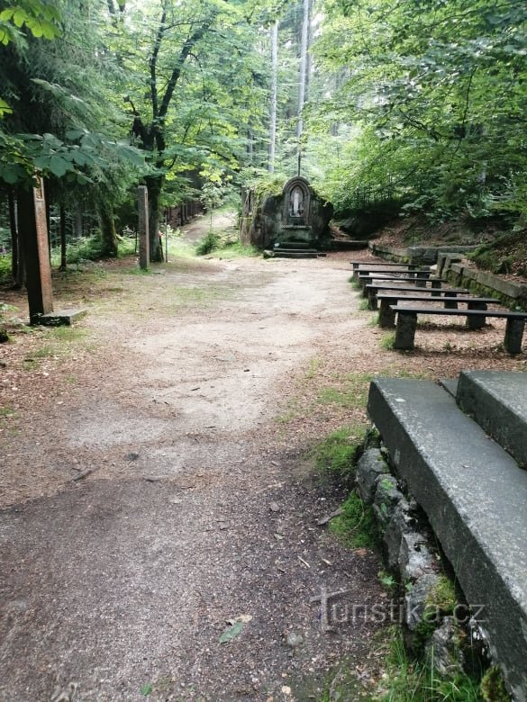 Stations of the Cross near Hasler's cottage