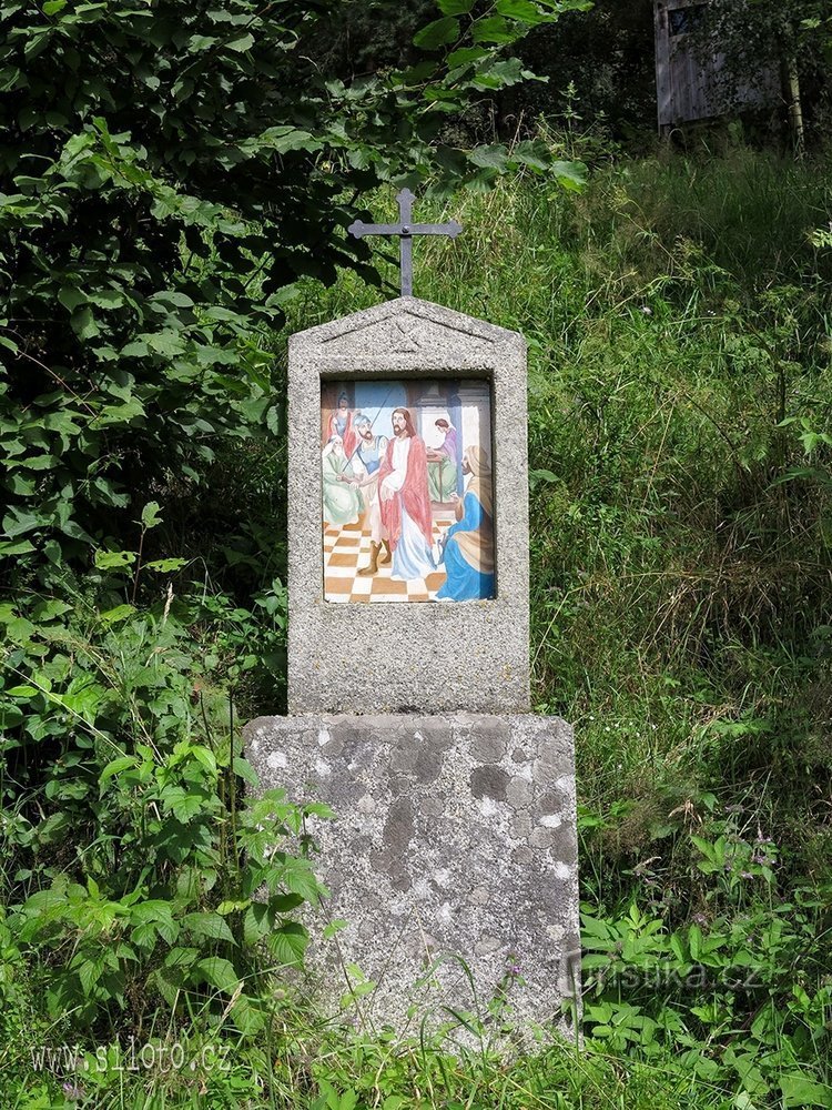 Stazioni della Via Crucis a Cetviny - 1a fermata