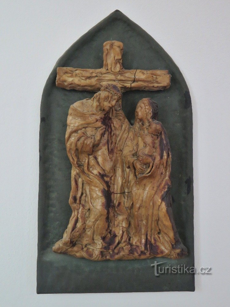 Stations of the Cross in the hospital corridor