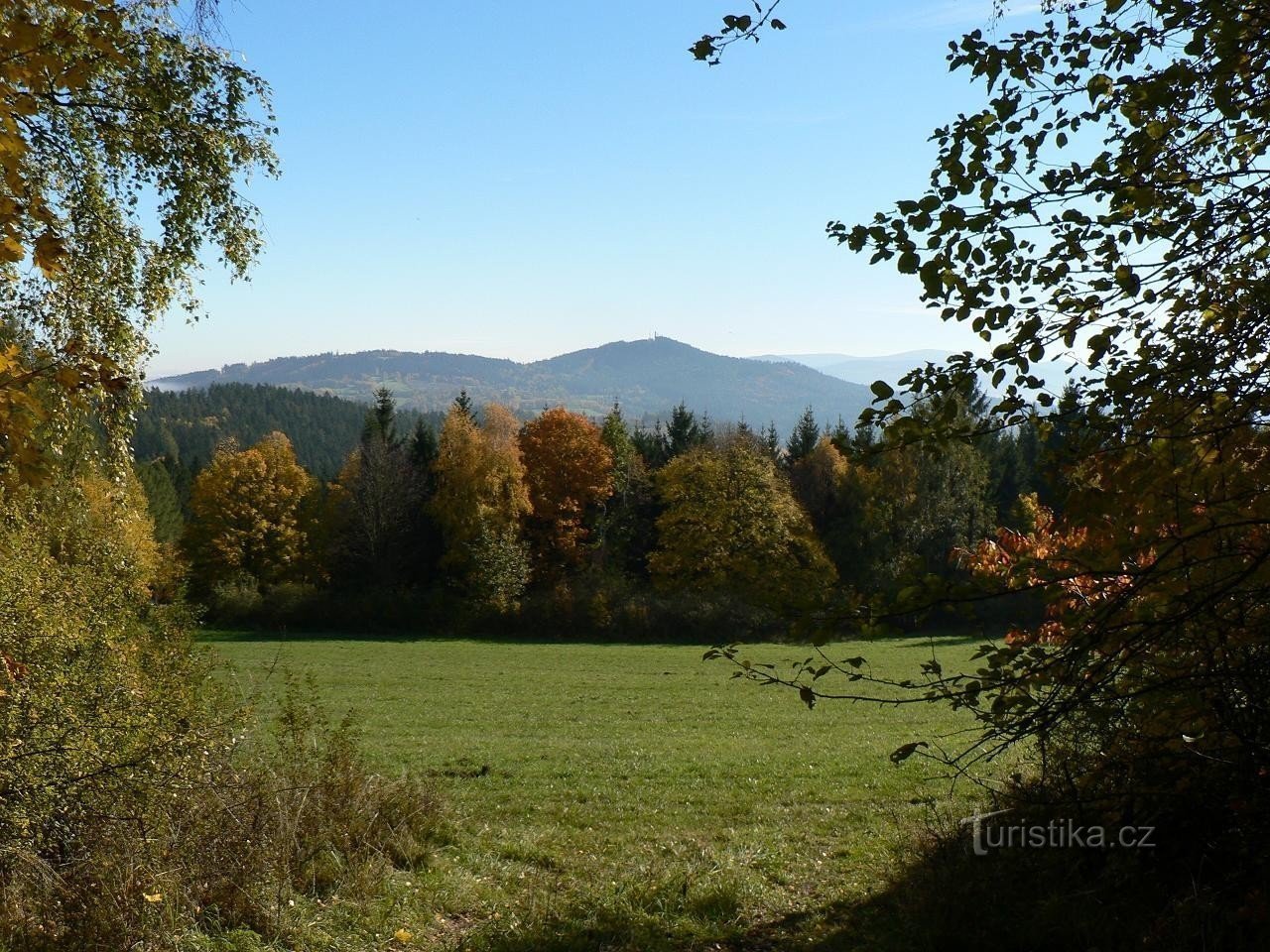 Palavras cruzadas, vista de Svatobor