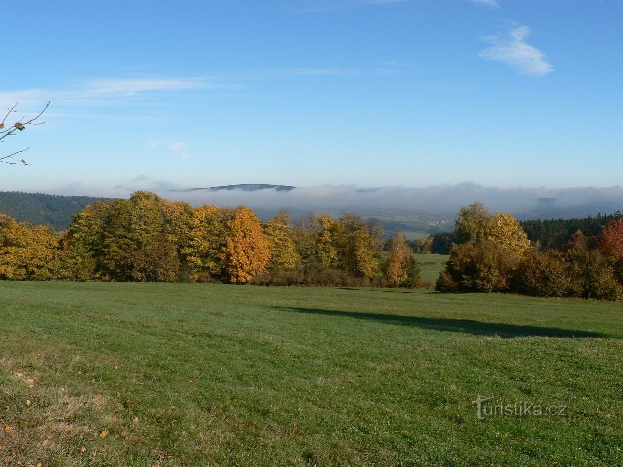 Křížovka, Blick auf Vidhošť