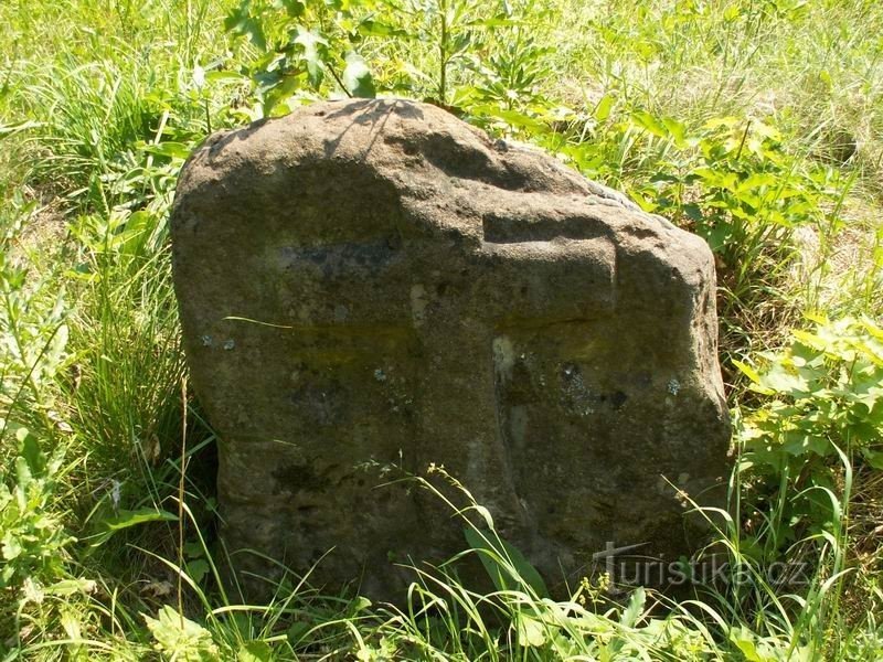 Cruz de piedra en Rudka