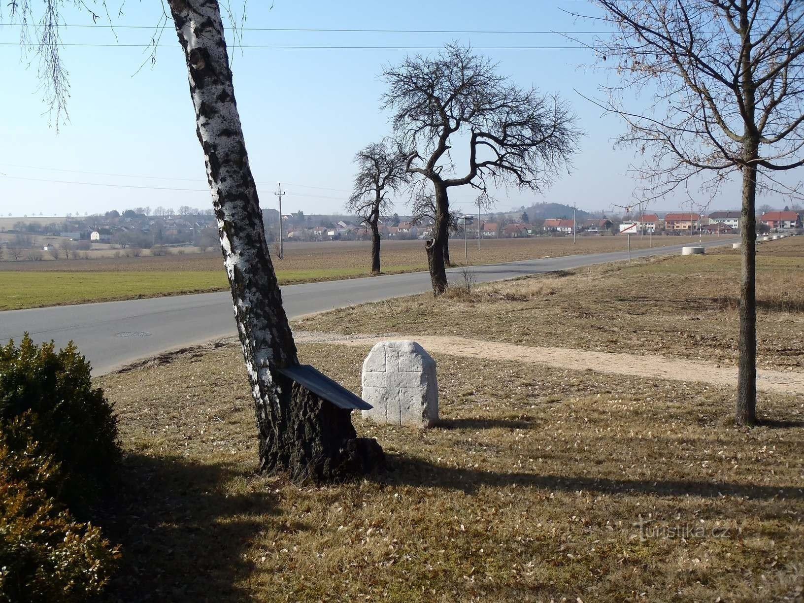 Cross stone in Sivice - 17.3.2012