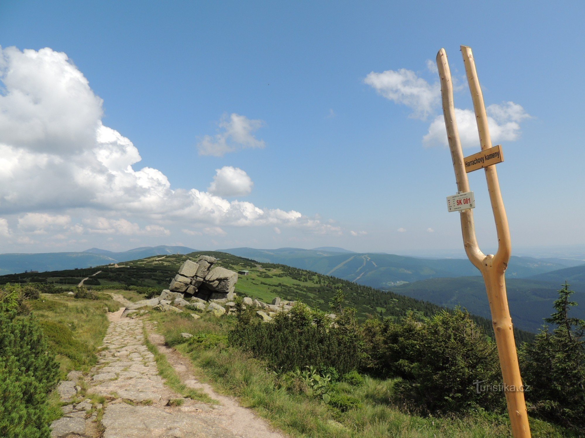 Montañas Gigantes - Dvoračky y pastel de arándanos, ŘOPík cerca de Harrachové kamené y Huťák