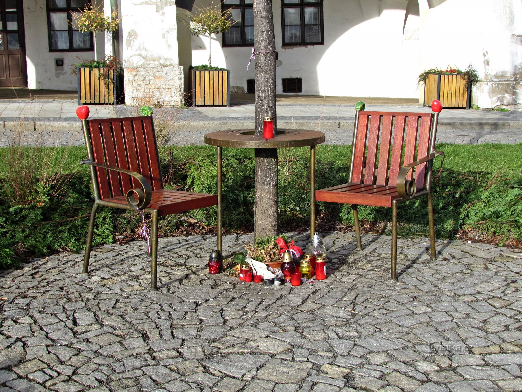 Václav Havel's Kroměříž Bench