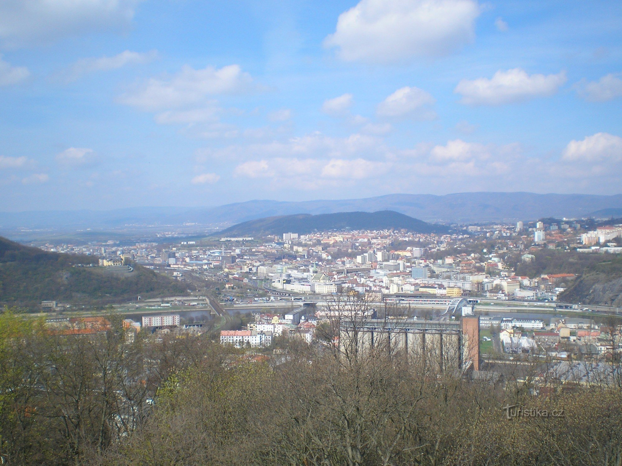 Krušné Hory dal belvedere di Střekovská