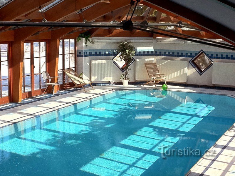 Täckt pool