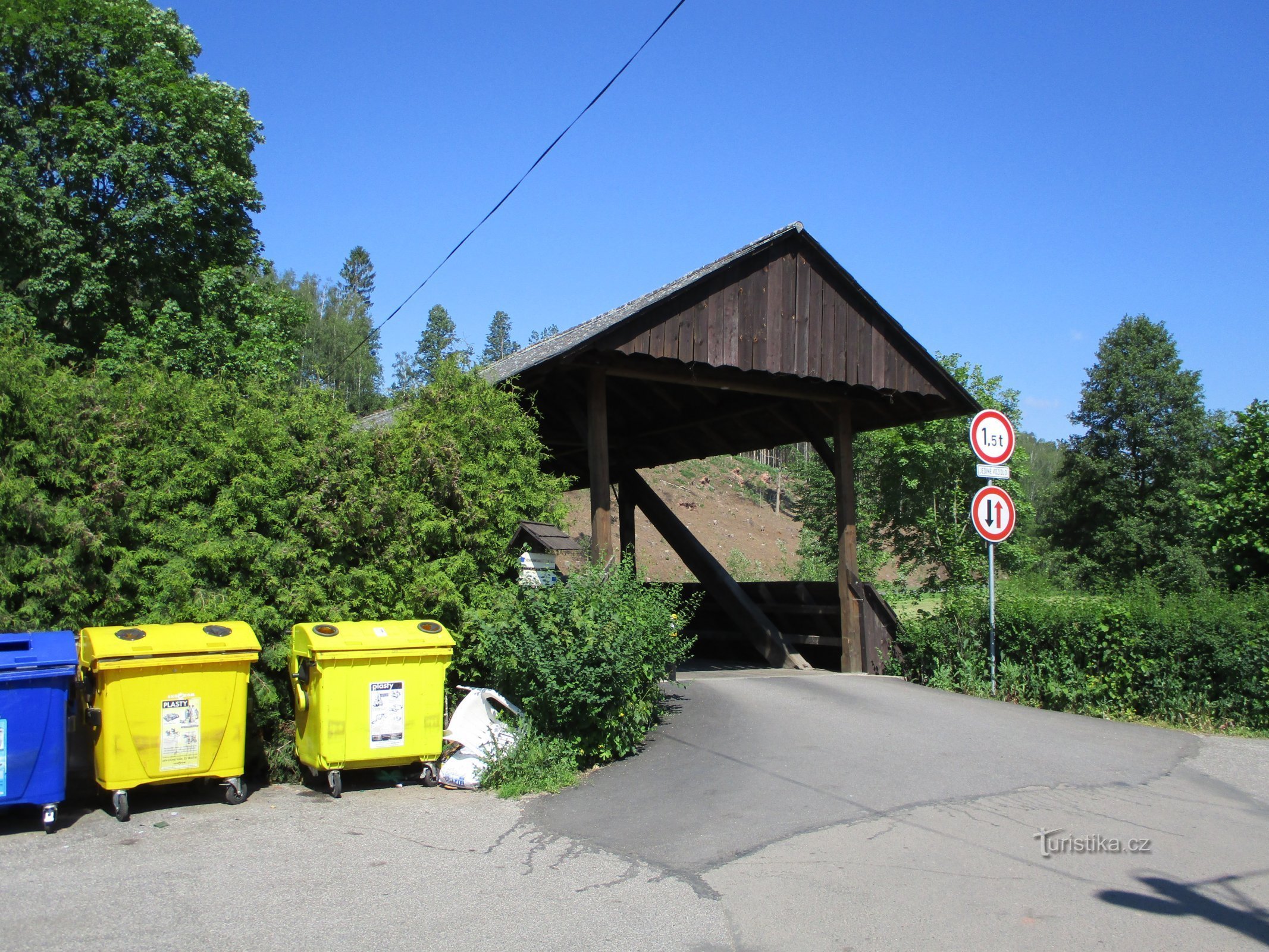 Überdachte Holzbrücke (Havlovice)