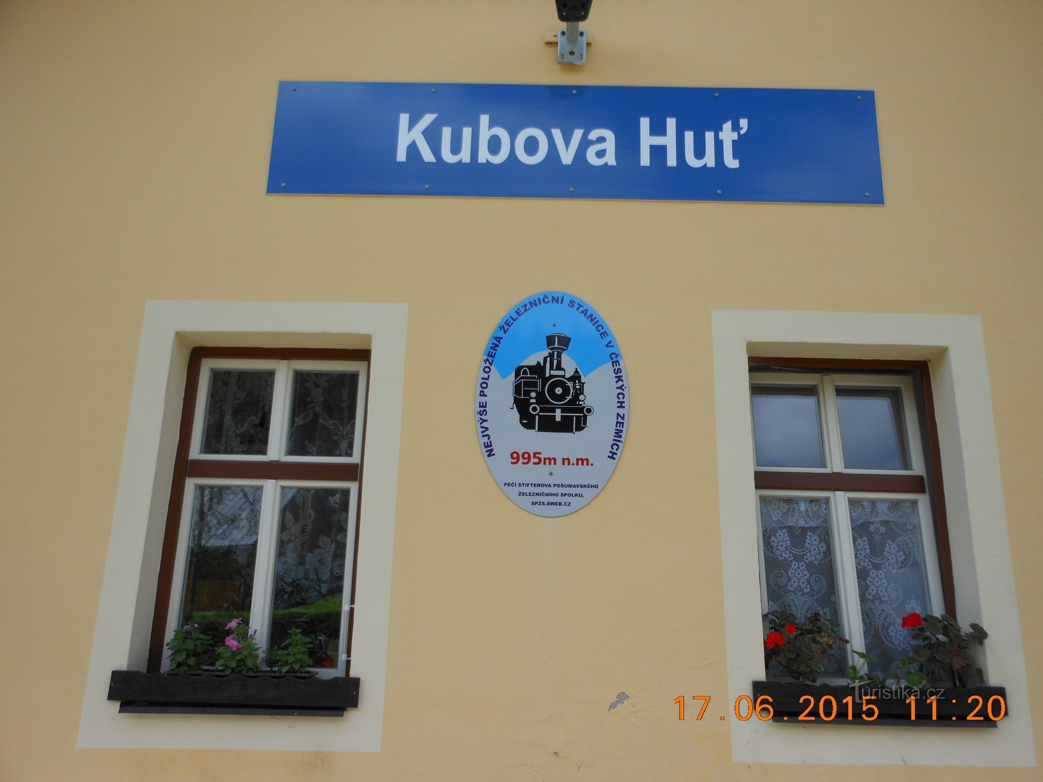 Kubova Huť - a estação ferroviária mais alta da Boêmia