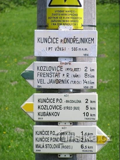 Kunčice pod O. (z): Kunčice pod O. (z) - szczegół