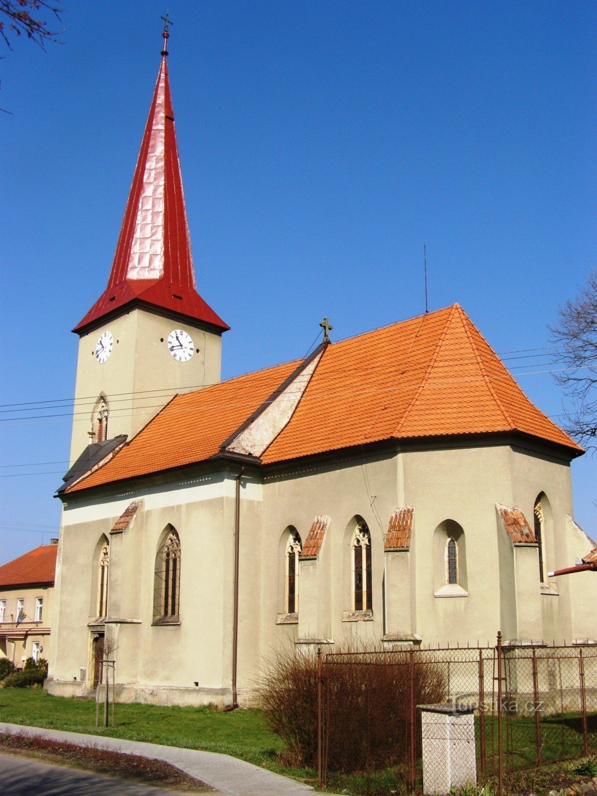 Kunětice - kyrkan St. Bartolomeus