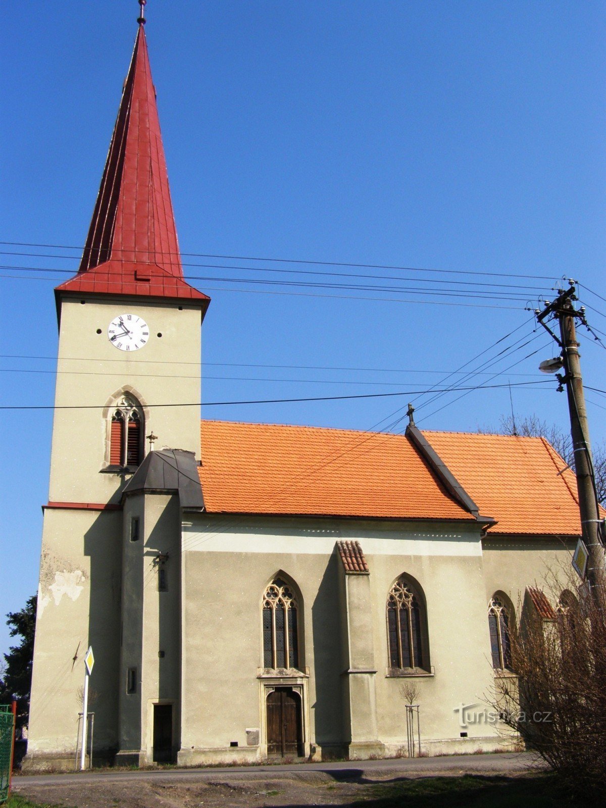 Kunětice - kirken St. Bartholomew
