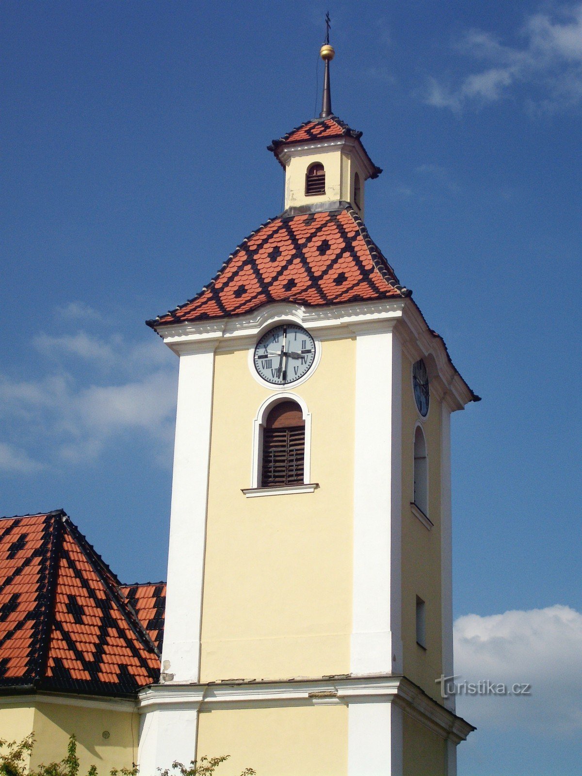 Kunovice (az U. Hradiště-nél) - a Szent István-templom Péter és Pál
