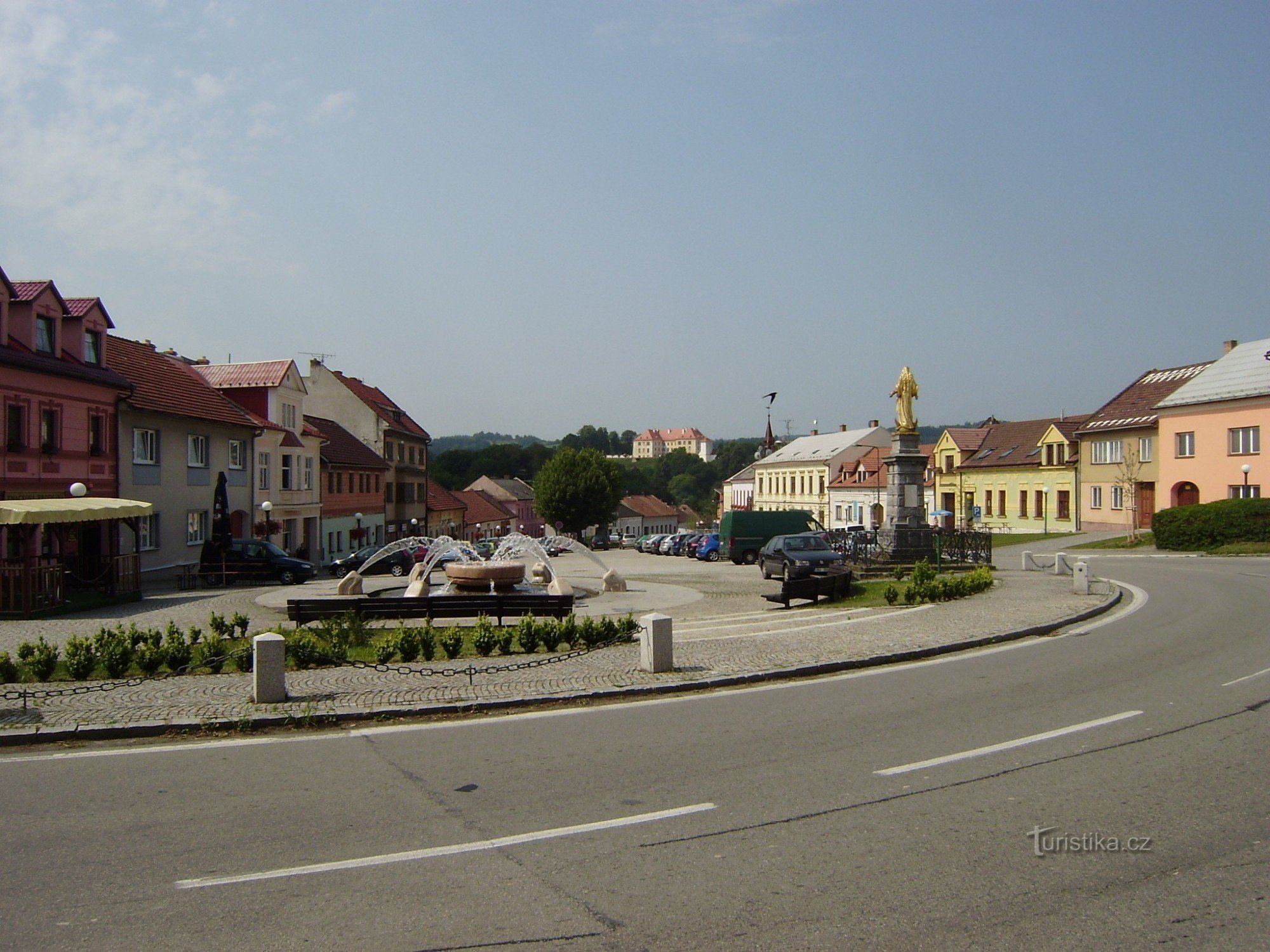 Kunštát - plaza y castillo