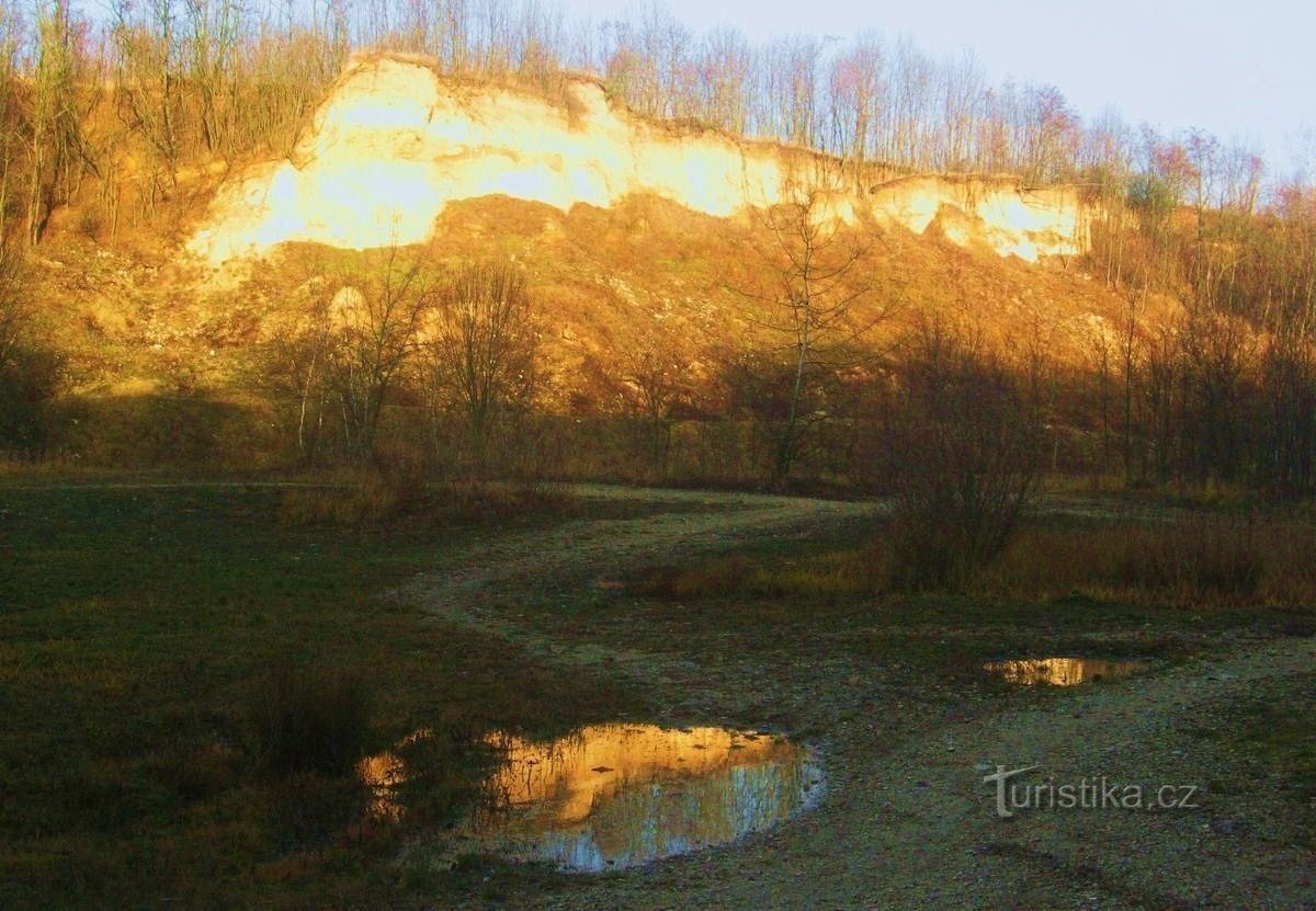 Steinbruch Kurovický in der Region Zlín