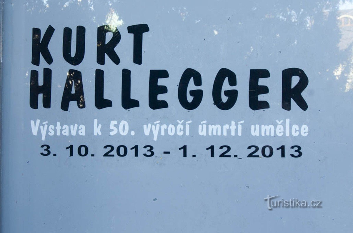 Kurt Hallegger în muzeul Šumper