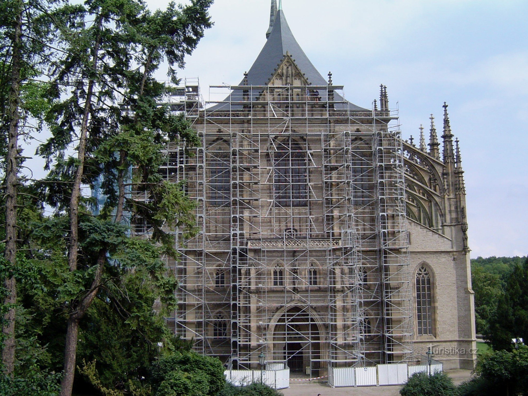 Kutná Hora-kyrkan St. Barbory ​​UNESCO-monument