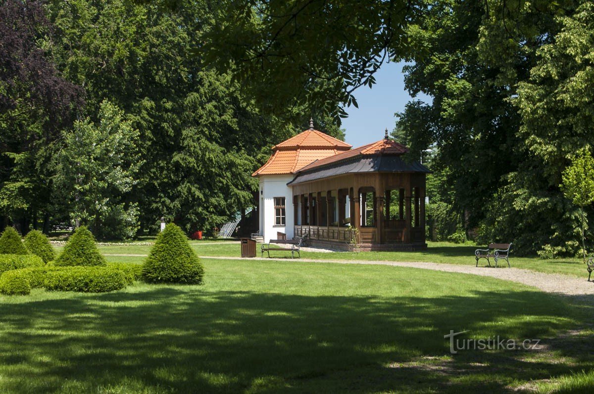 Bowlingbaan in het kasteelpark