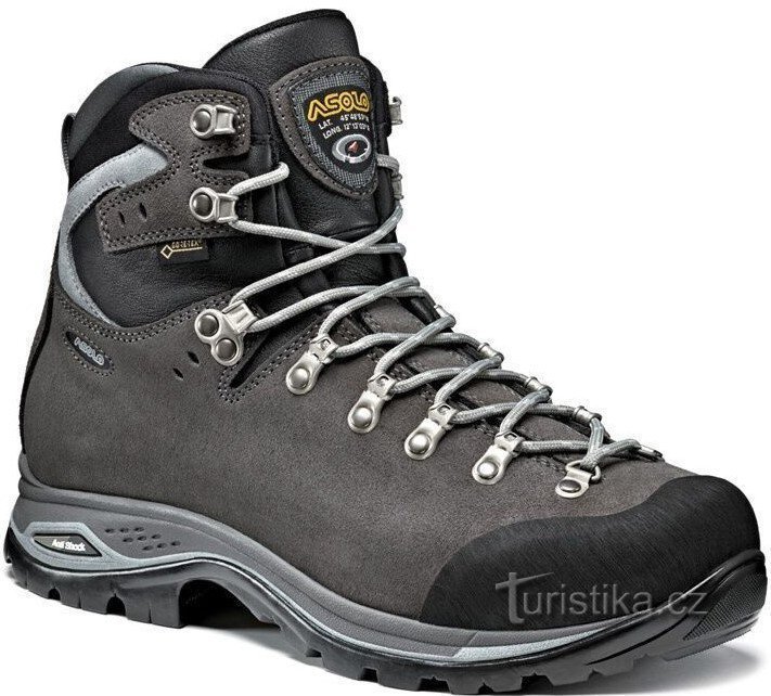 Zapatos de trekking de calidad para hombres ASOLO Greenwood GV MM grafito/A516, fuente: ceskyraj.com