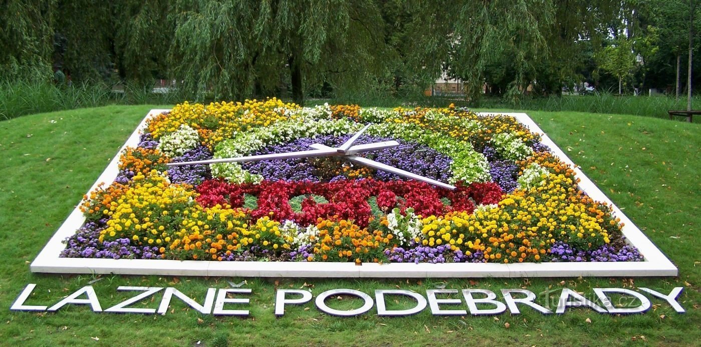 Bloemenklok in Poděbrady