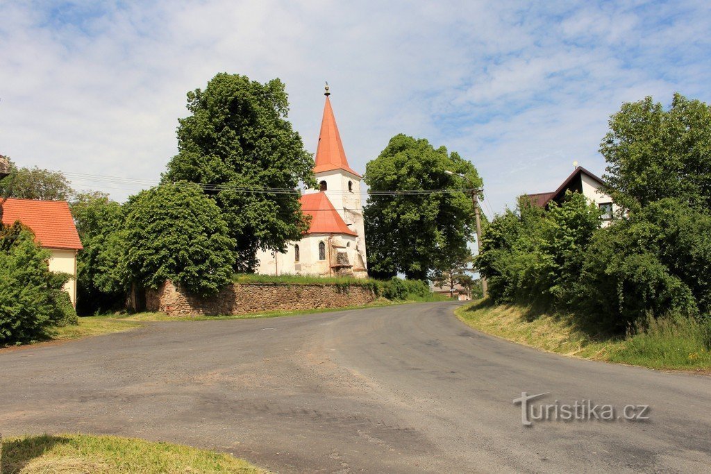 Kydliny, biserica Sf. Wenceslas