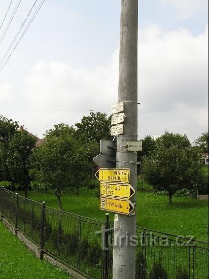 Kyjovice - vägskäl: Kyjovice - vägskäl