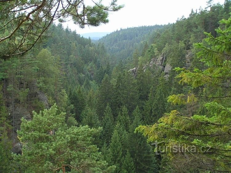 Kyjovské údolí: vista del valle