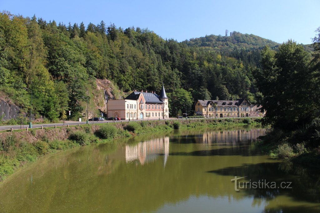 Kyselka, former spa houses