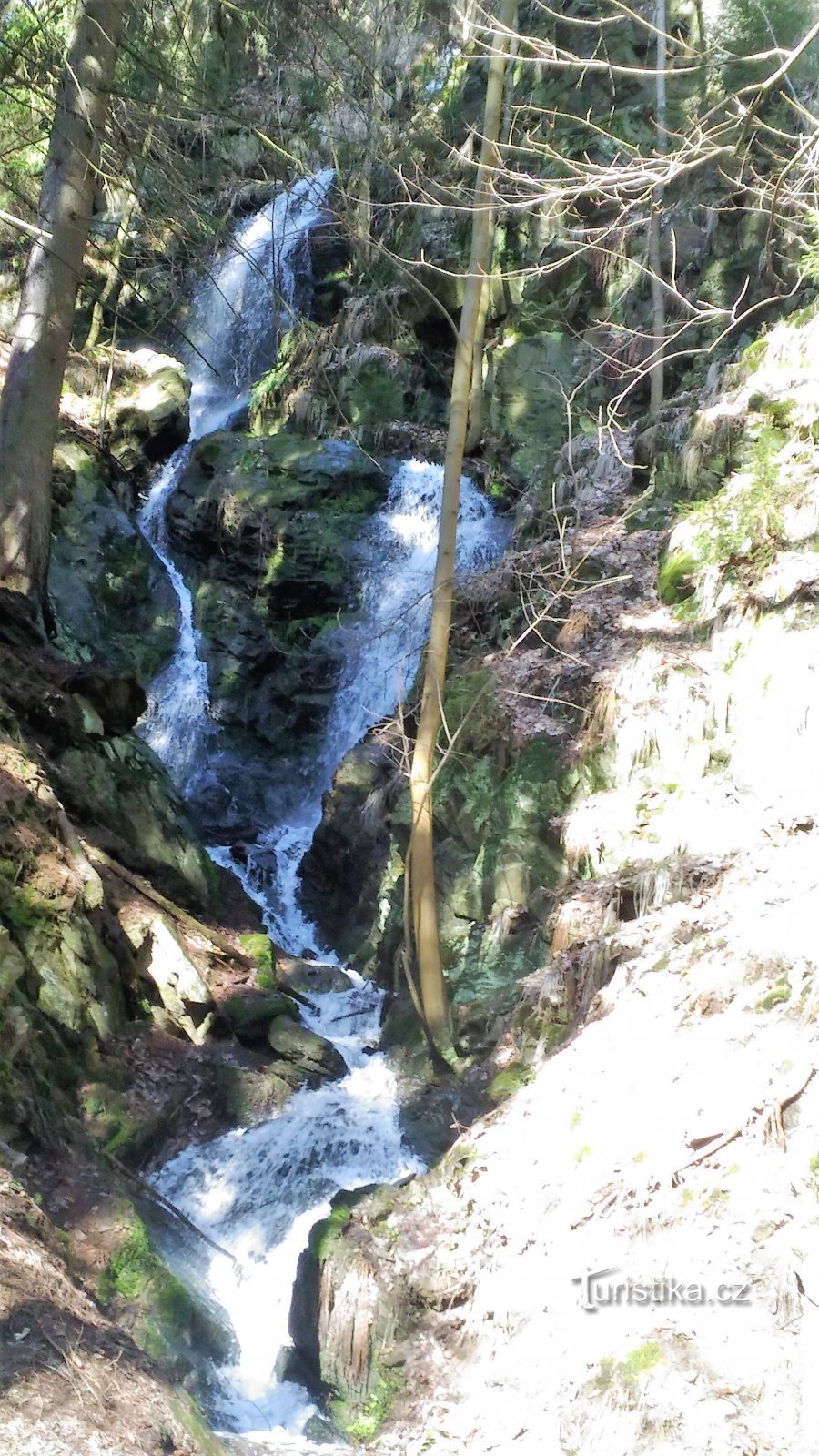 Kýšovick waterfall – the highest waterfall in the Ore Mountains.