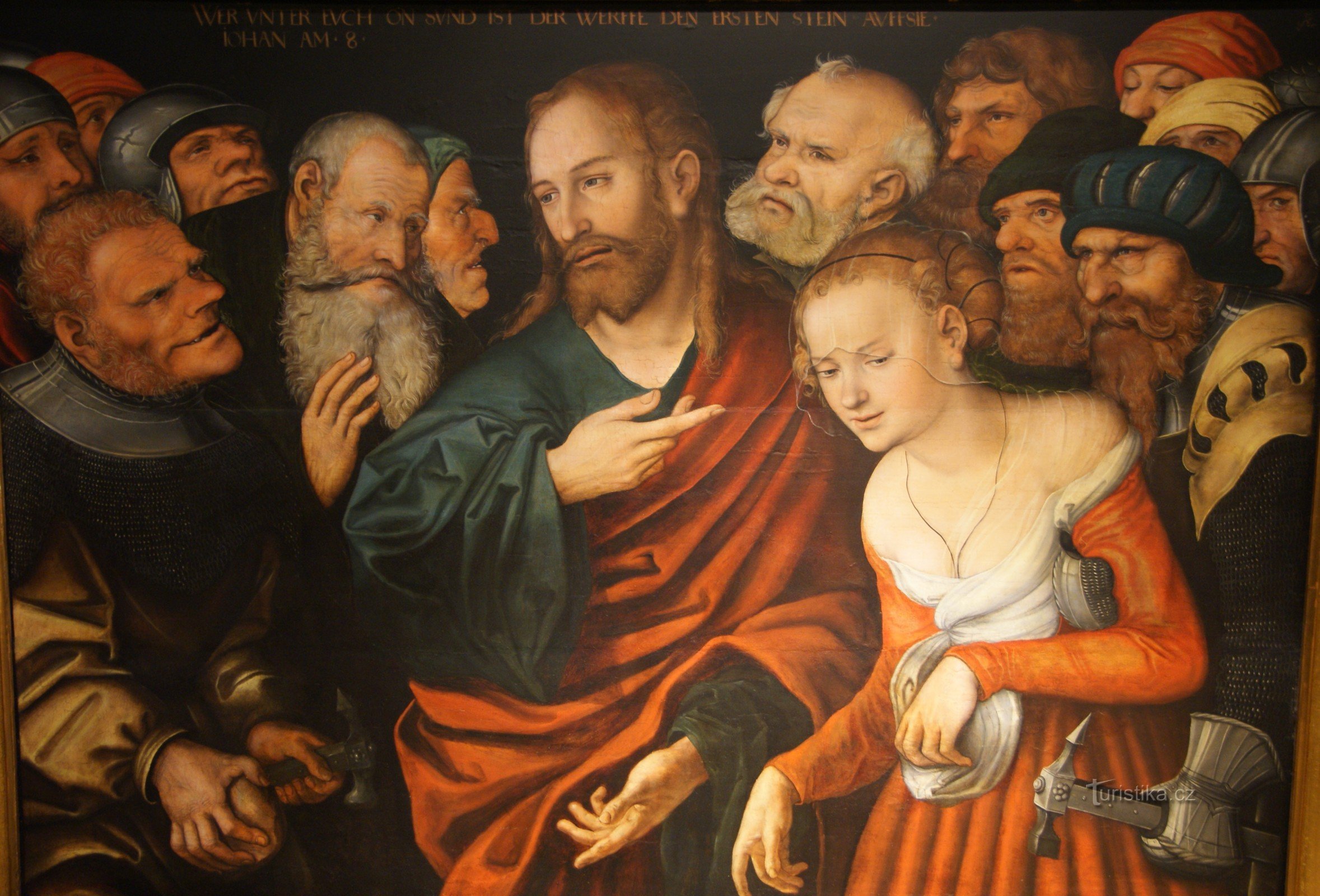L. Cranach l'Ancien - Le Christ et la femme adultère