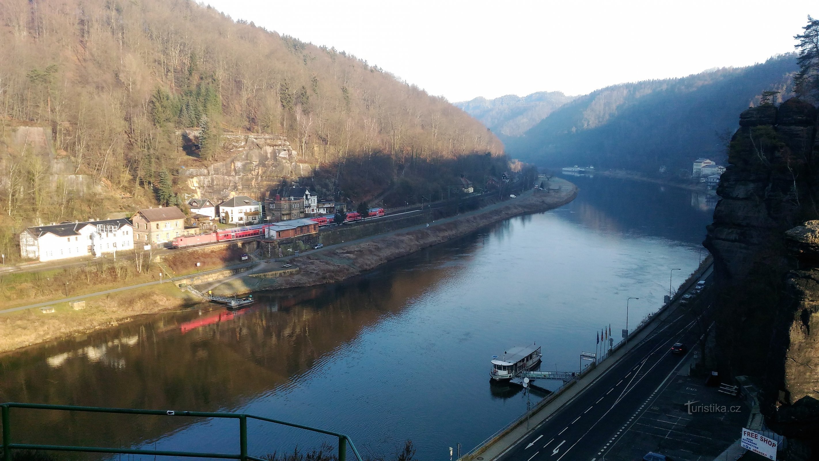 Punti di vista dell'Elba a Hřensk.