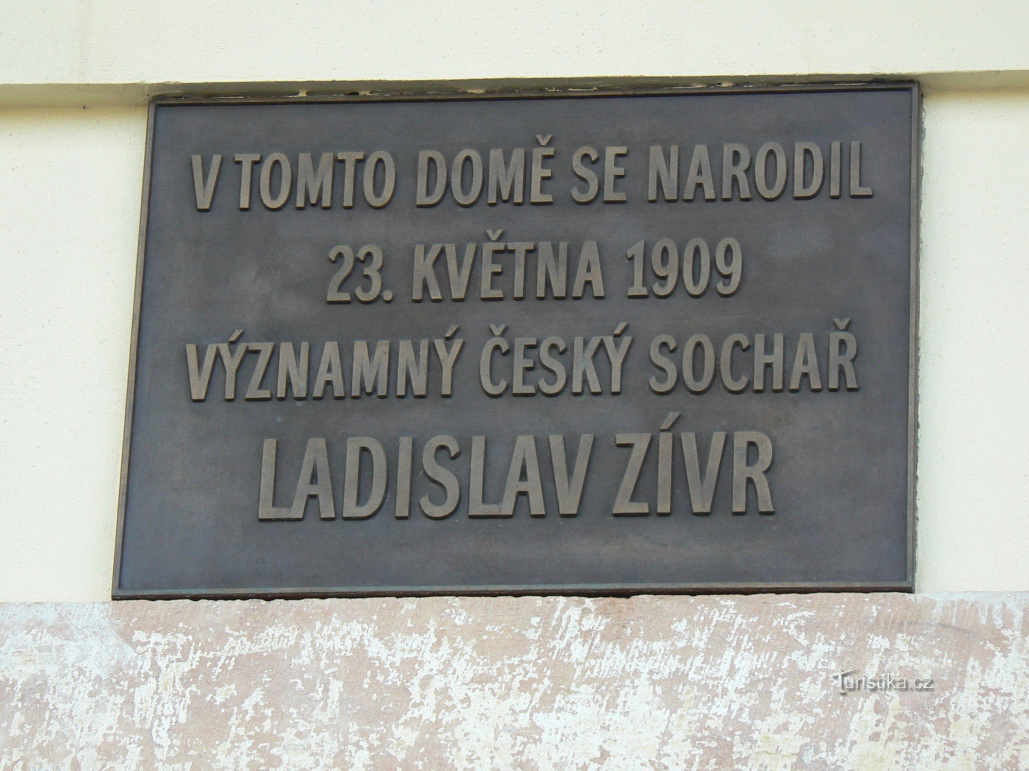 Targa commemorativa di Ladislav Zívr