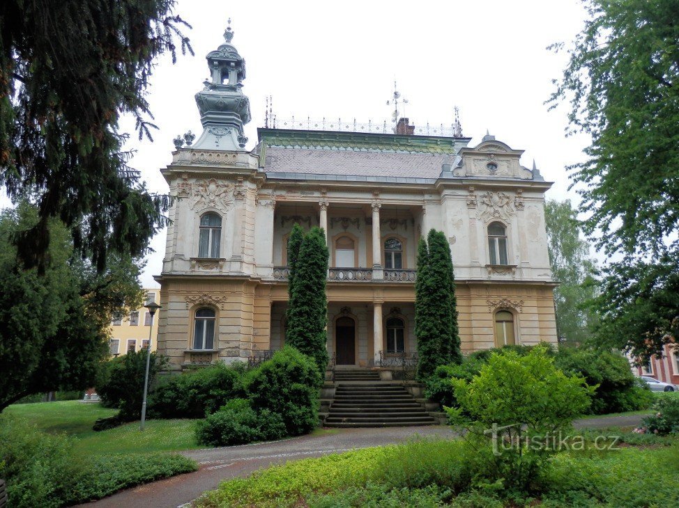 Villa de Langer no parque