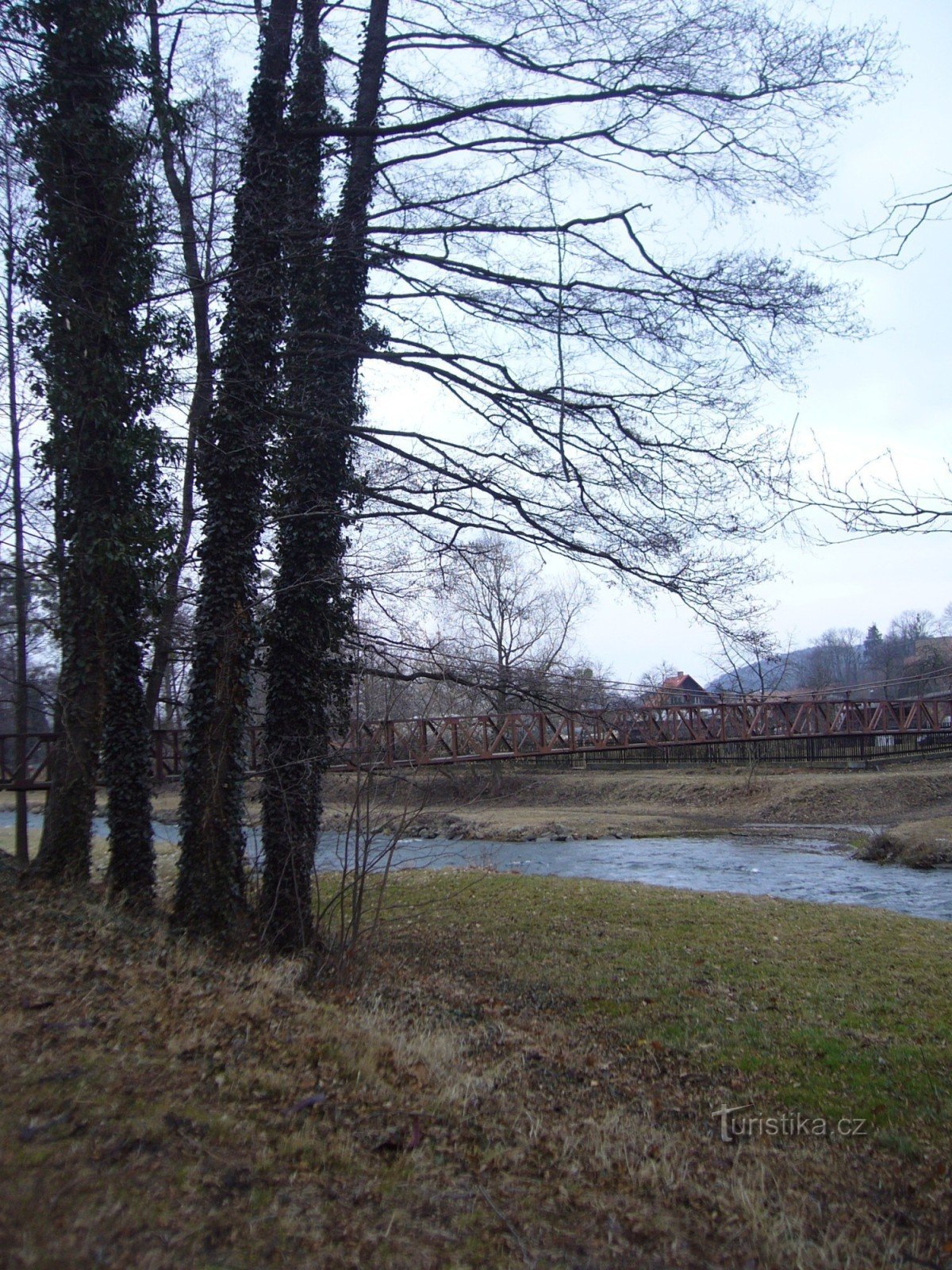 Σχοινί γέφυρα στο Hradec nad Moravicí