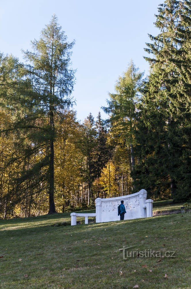 Bænk i Priessnitz Park