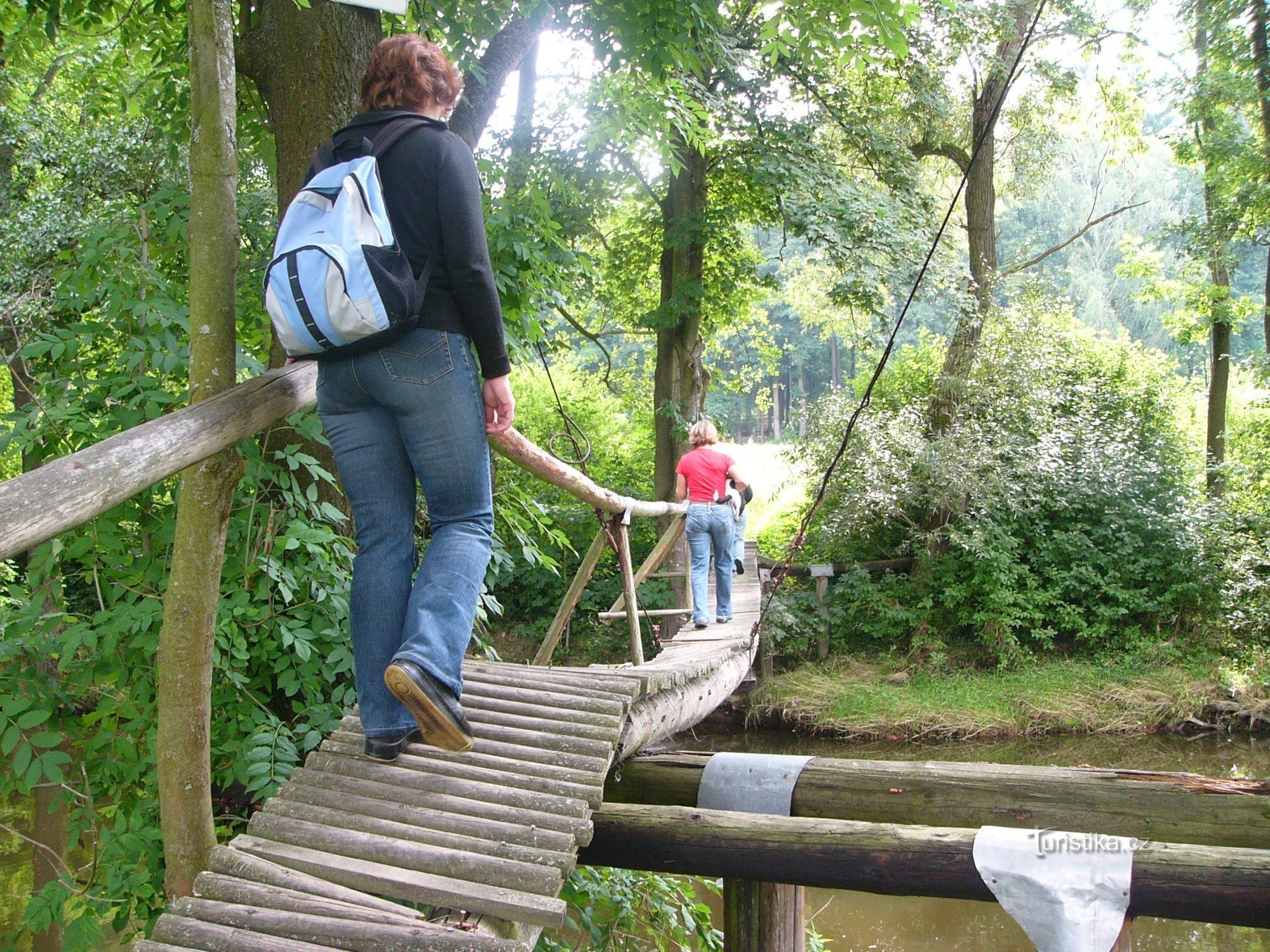 The footbridge is safe