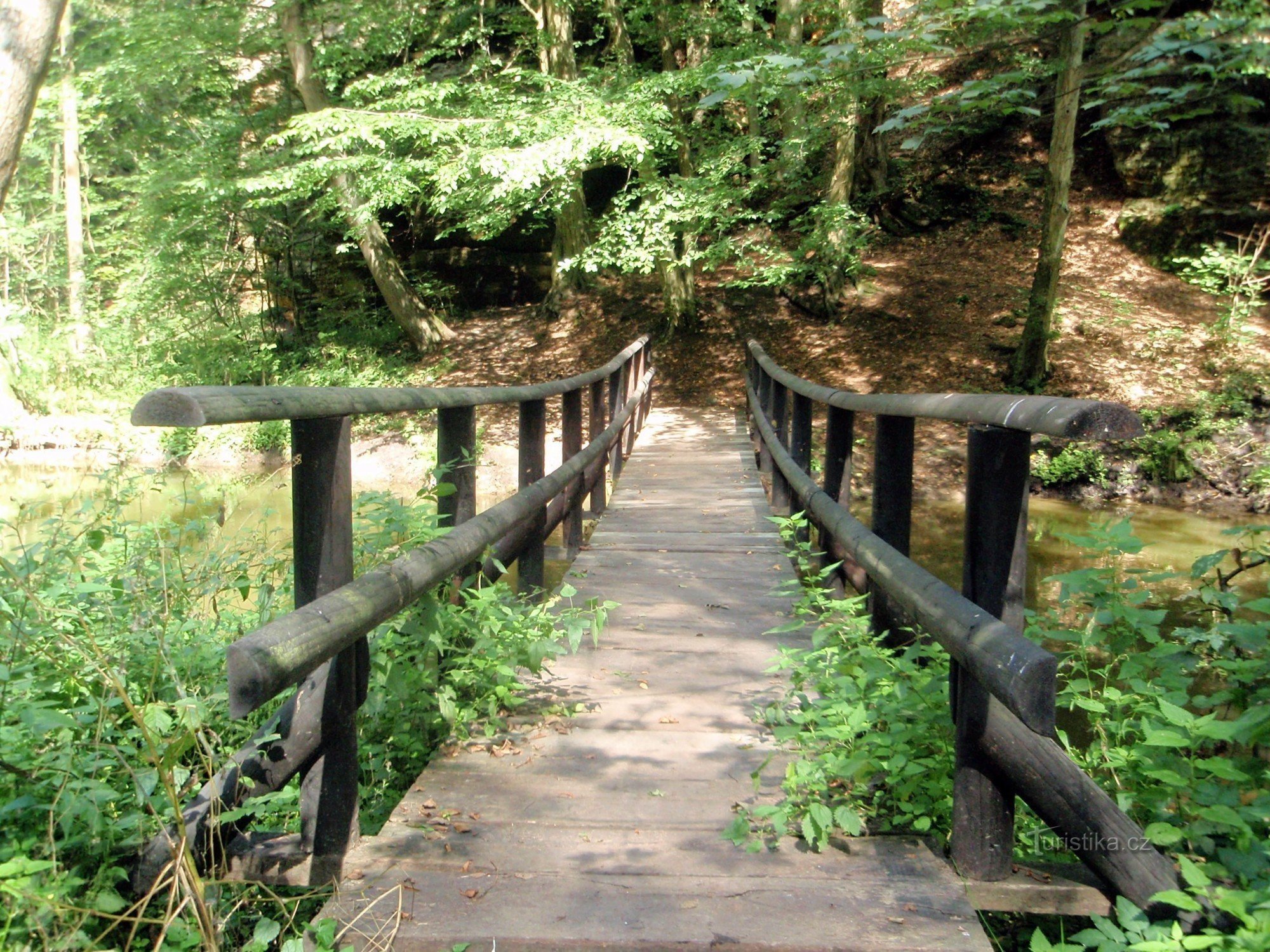 Passerelle sur le Robečský potok