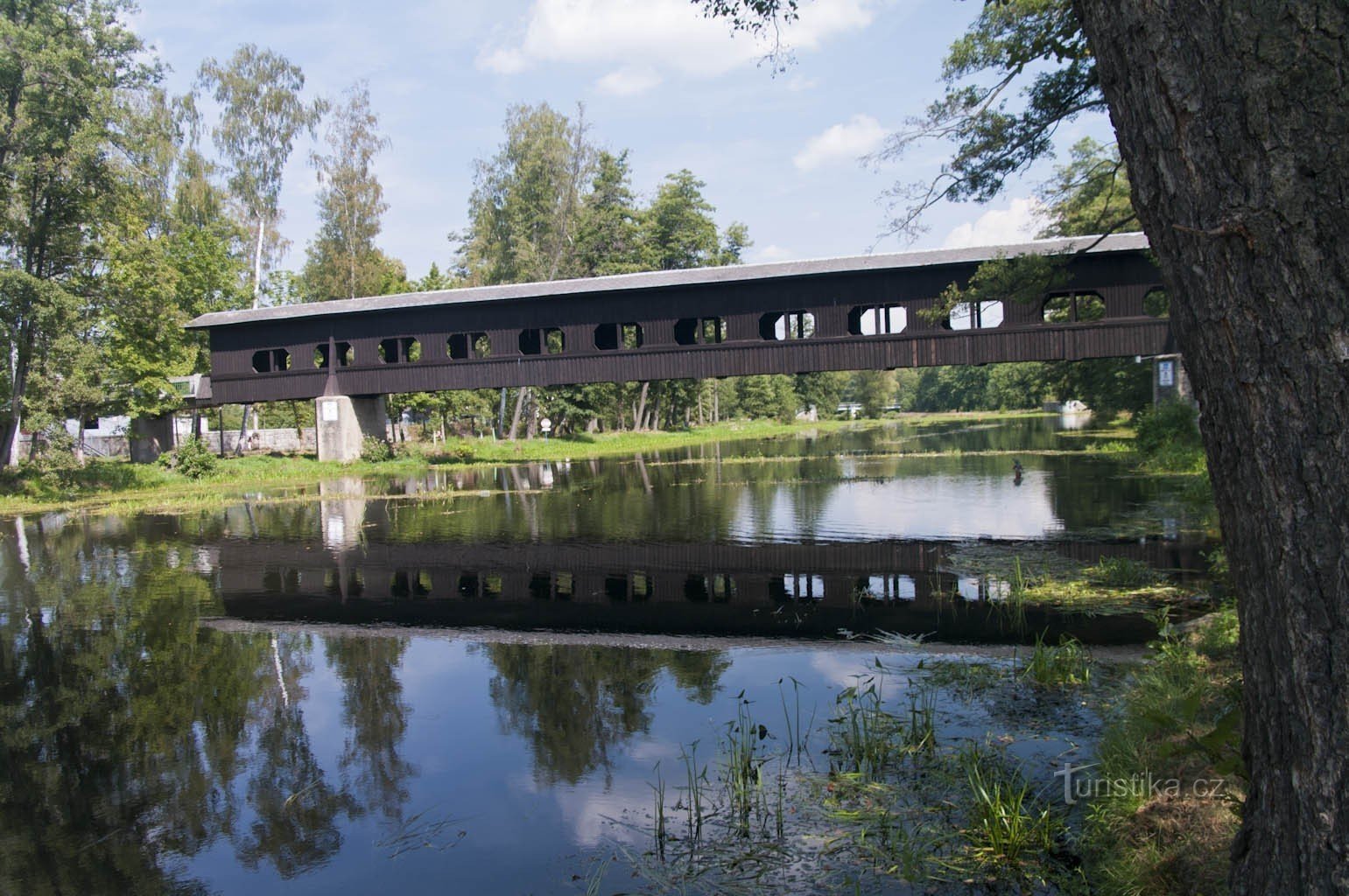 Gångbro i Kynšperk nad Ohří