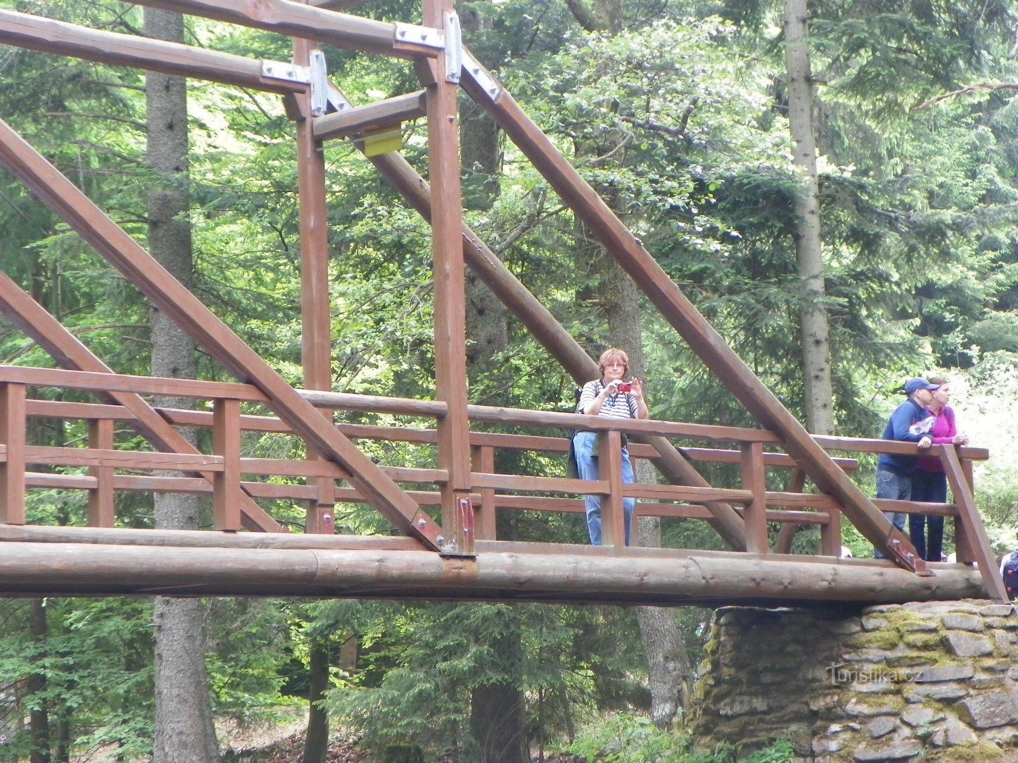 Passerelle en gros plan