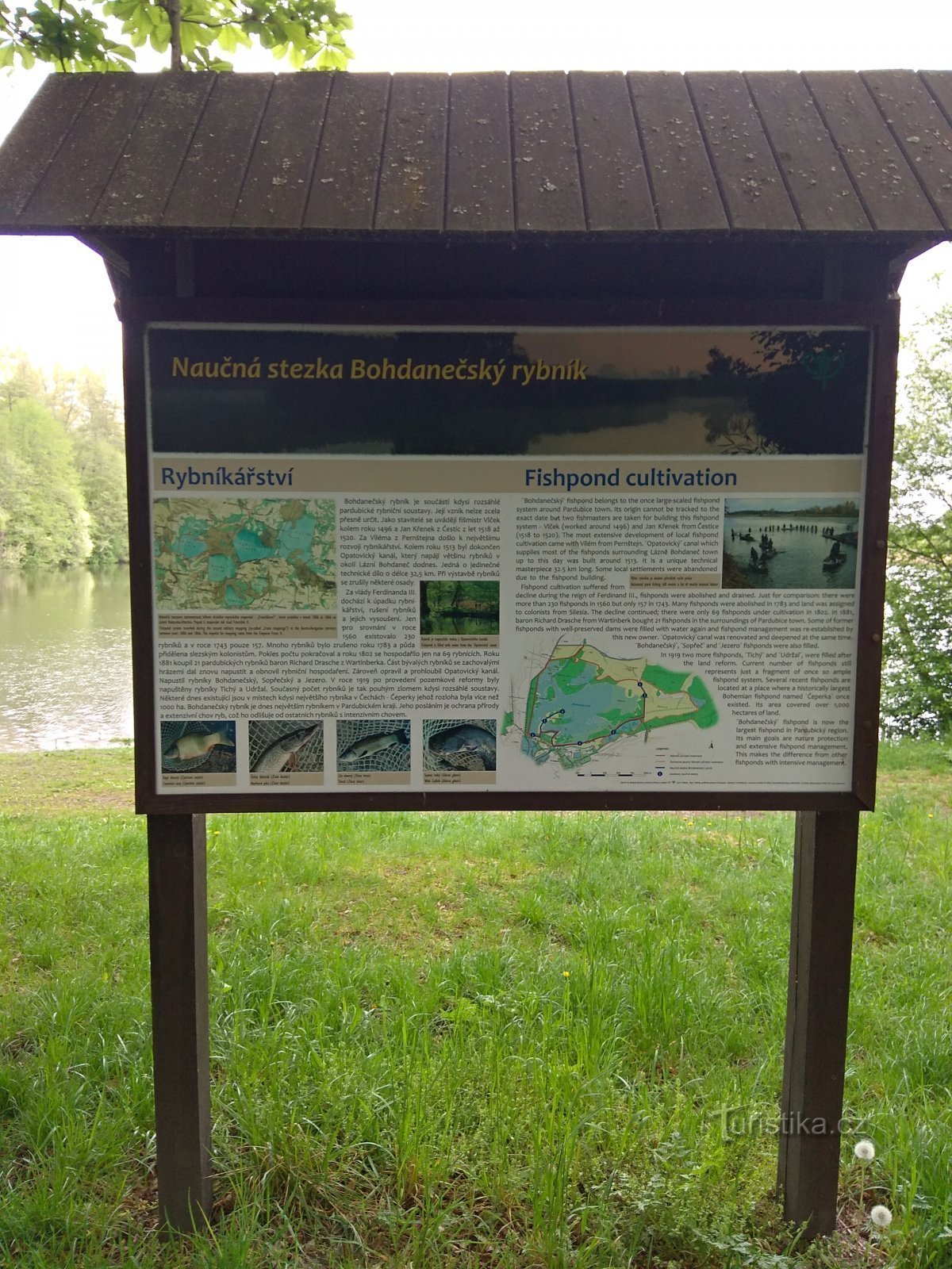 Spa Bohdaneč - Bohdanečský rybník 教育路径