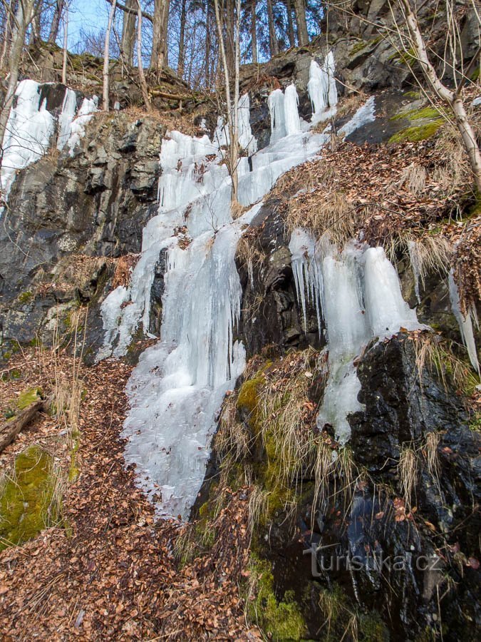 Cascada de hielo bajo Klepáčov