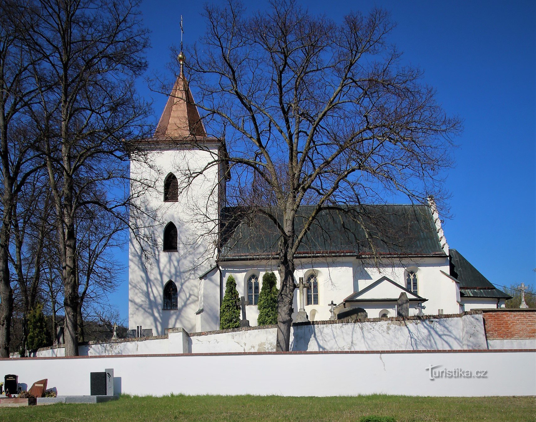 Lelekovice - kyrkan St. Filip och Jakob