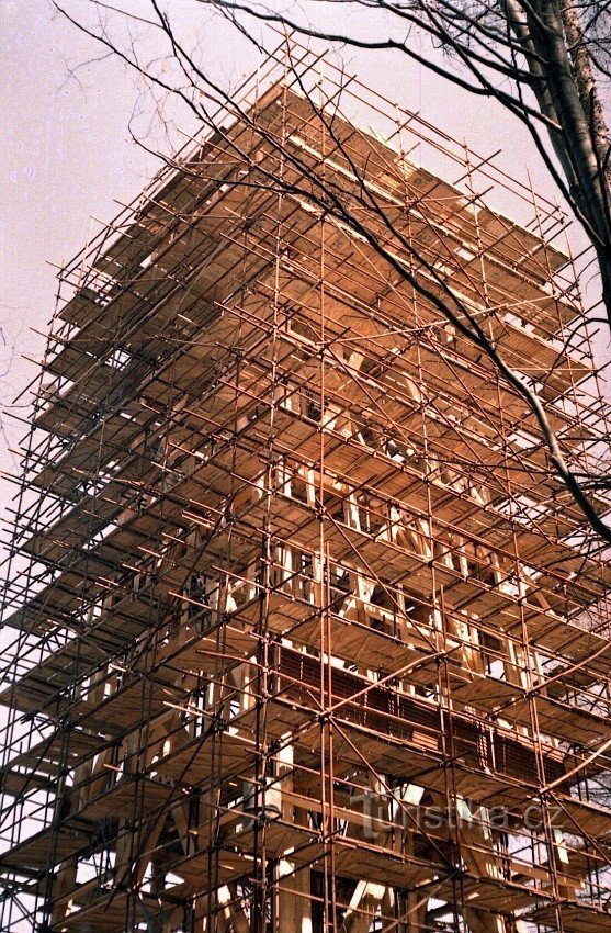 Scaffolding during construction