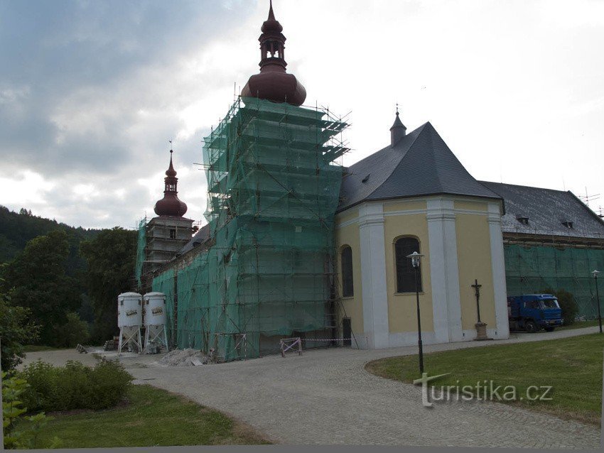 Gerüst am Schloss