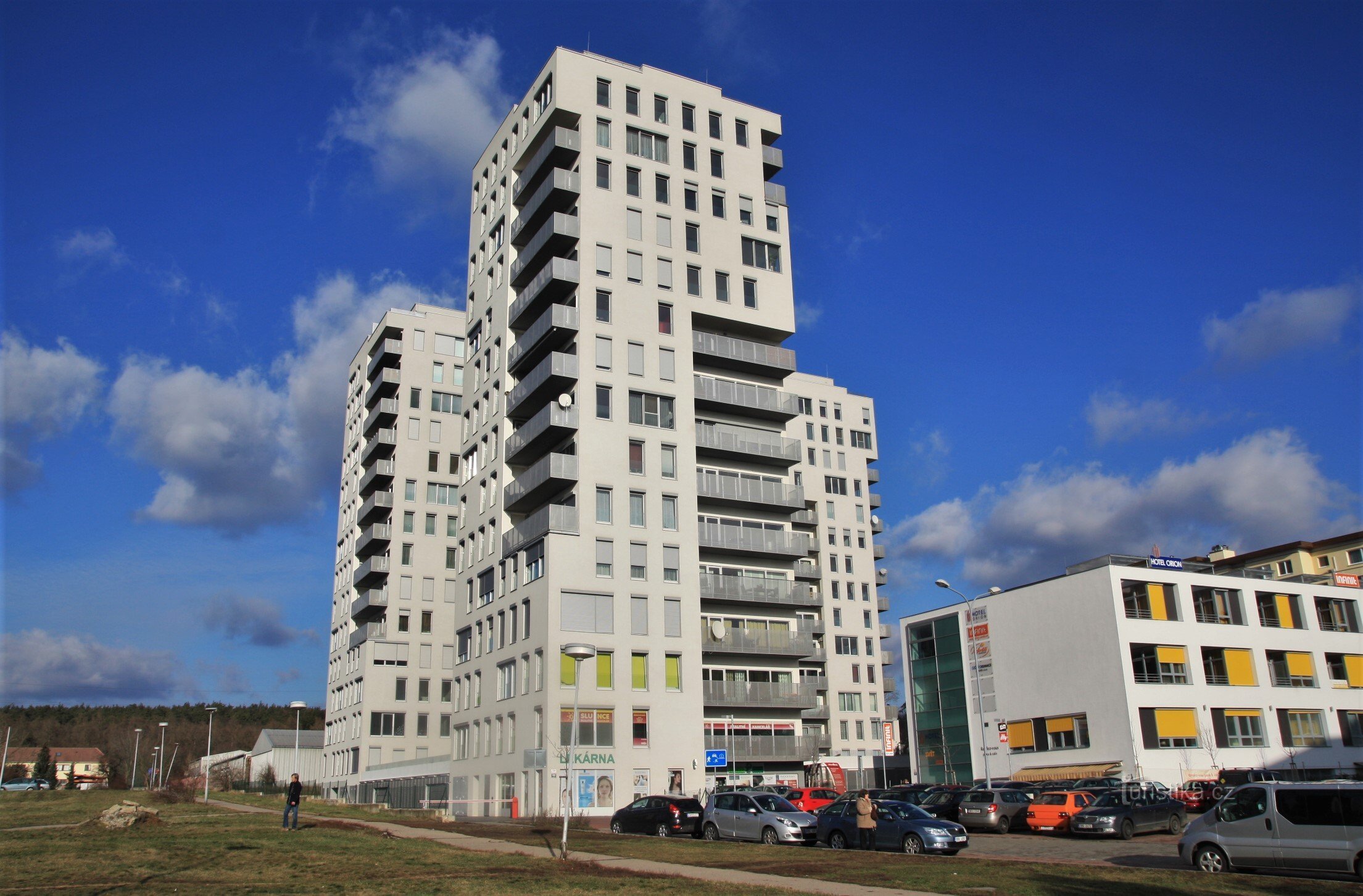 Lesná, clădiri înalte de pe Majdalenky