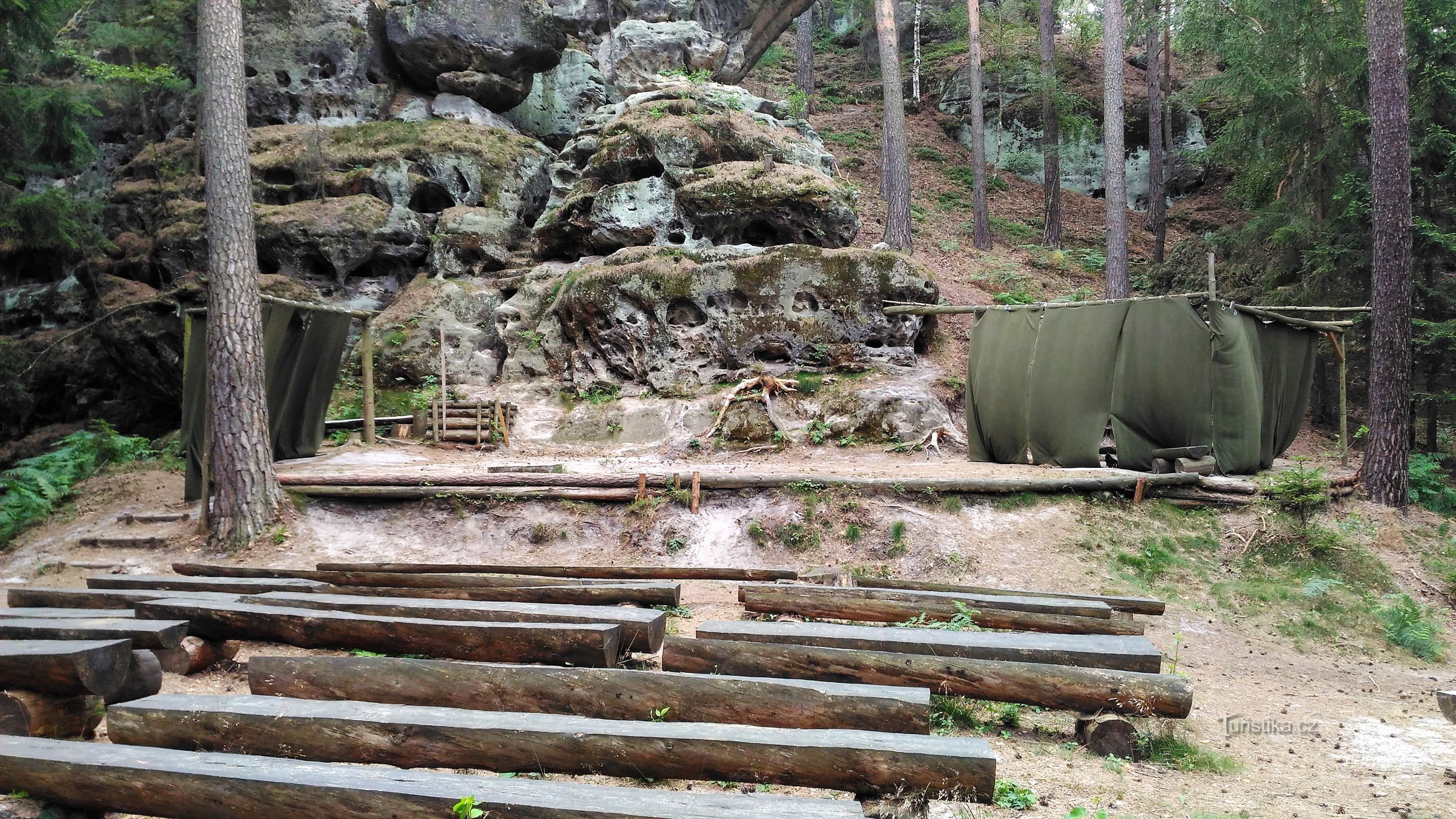 Forest Theater in Srbská Kamenice.