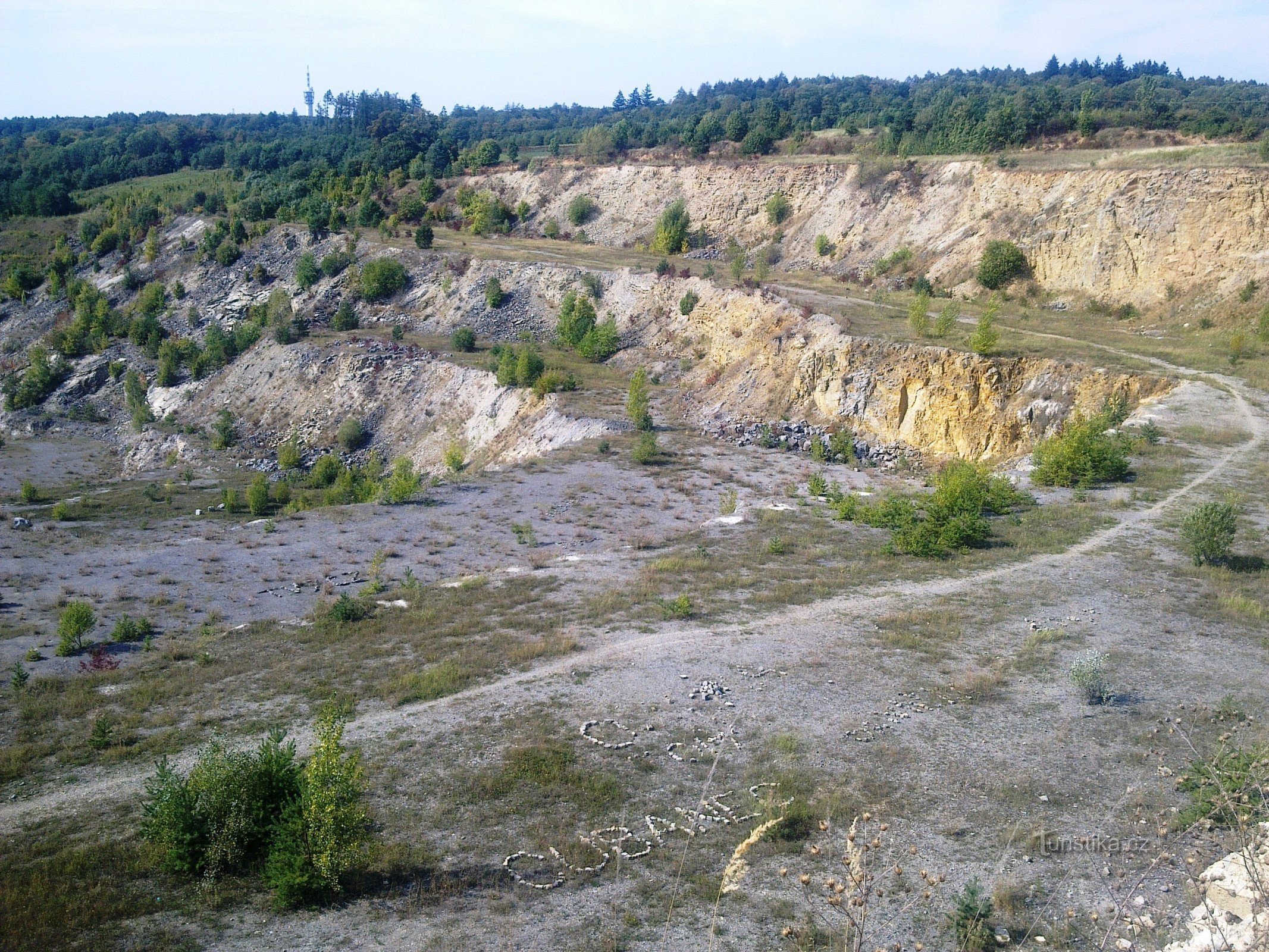 Forest quarry in Líšno
