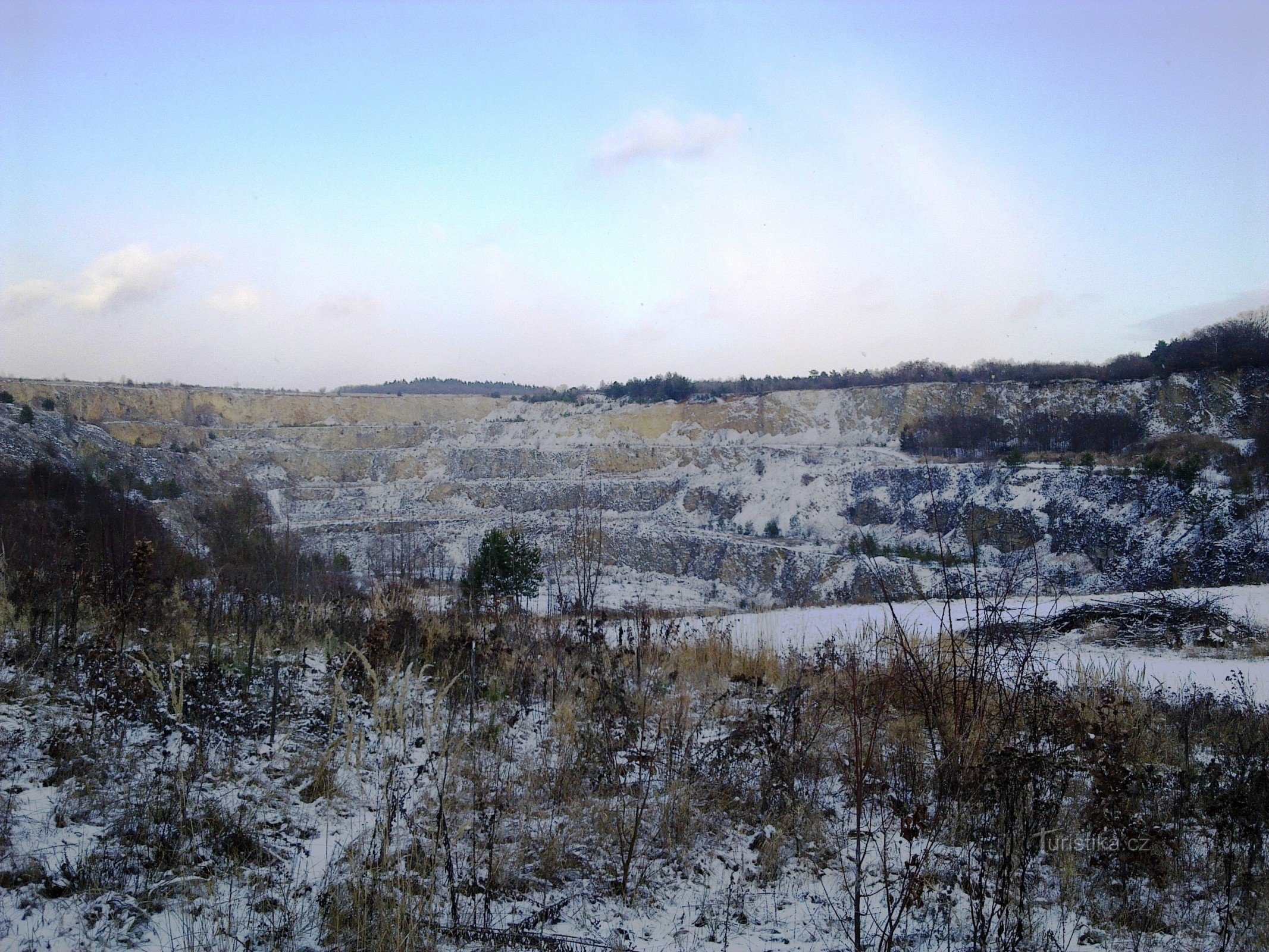 Forest quarry in Líšno